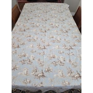 Waverly Inspirations Light‎ Blue Toile Fabric 44"x110"